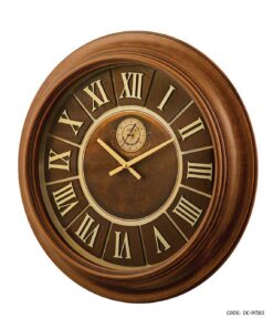 ساعت گرد دیواری بدنه چوبی لوتوس مدل JASPER