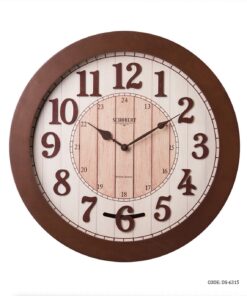 ساعت دیواری گرد چوبی پاندولی شوبرت مدل 6315