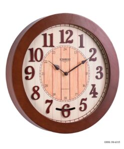 ساعت دیواری گرد چوبی پاندولی شوبرت مدل 6315