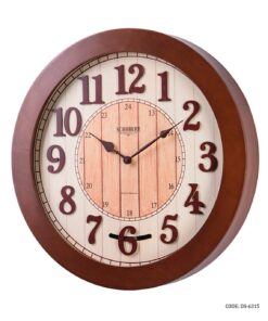 ساعت دیواری گرد چوبی پاندولی شوبرت مدل 6315