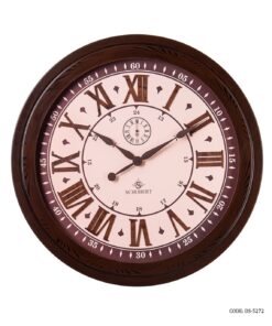 ساعت دیواری گرد بزرگ قاب پلاستیکی شوبرت مدل 5272