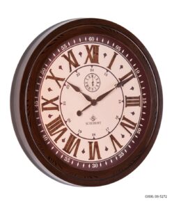 ساعت دیواری گرد بزرگ قاب پلاستیکی شوبرت مدل 5272