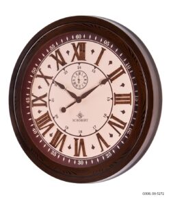 ساعت دیواری گرد بزرگ قاب پلاستیکی شوبرت مدل 5272