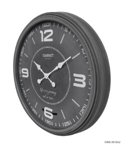 ساعت دیواری پاندولی گرد طوسی بزرگ گارنت مدل 5262