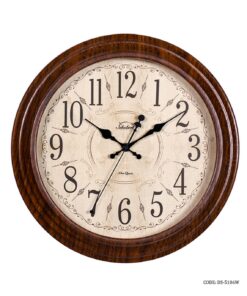 ساعت دیواری چوبی گرد کوچک شوبرت مدل 5186