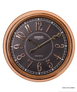 ساعت دیواری گرد فلزی رزگلد شوبرت مدل 5138