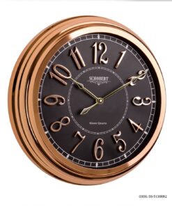 ساعت دیواری گرد فلزی رزگلد شوبرت مدل 5138