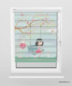 پرده زبرا اتاق دخترانه مدل Spring Girl