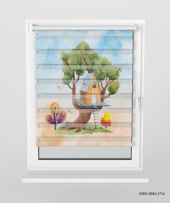 پرده زبرا اسپرت دخترانه و پسرانه مدل Tree House
