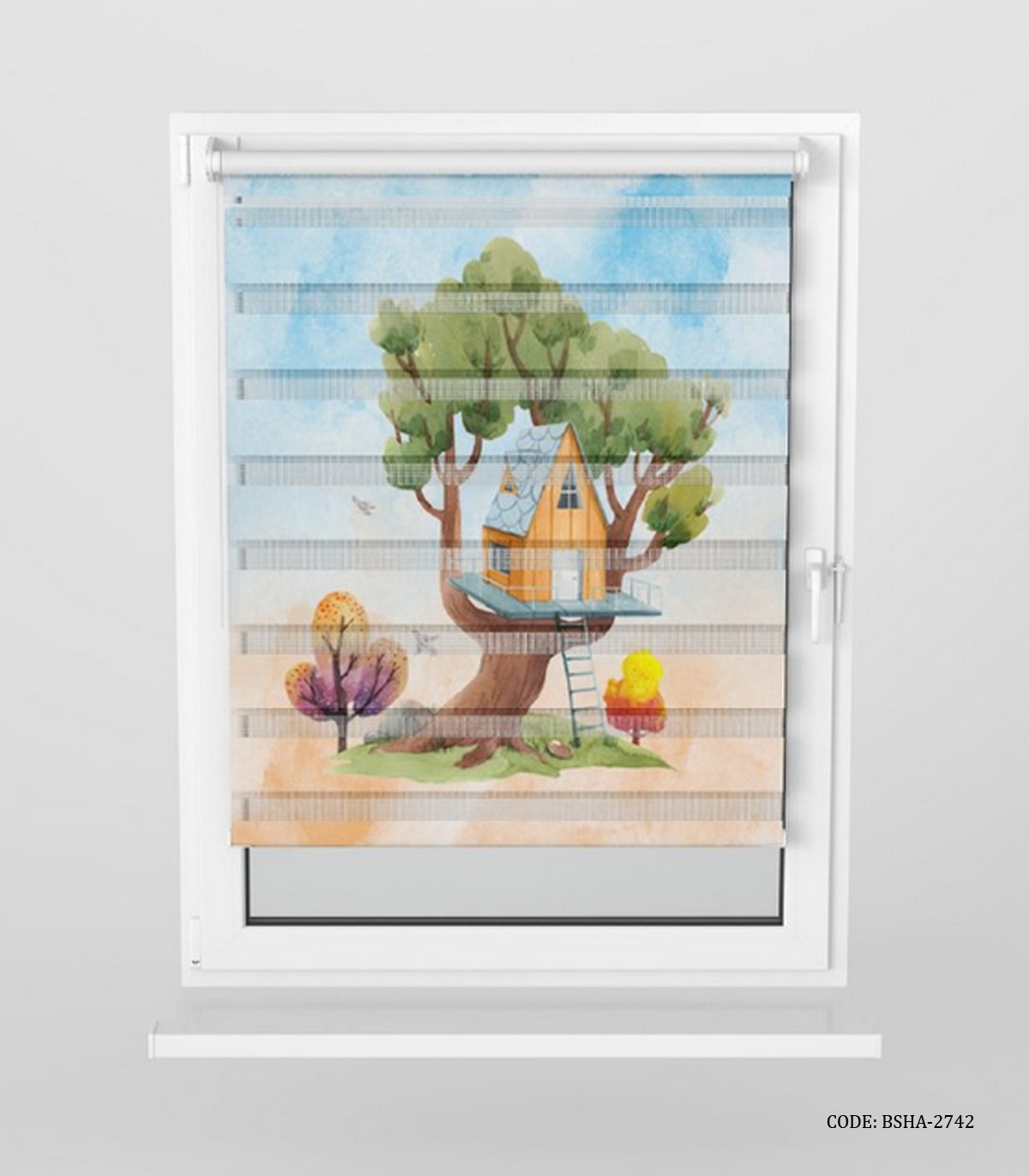 پرده زبرا اسپرت دخترانه و پسرانه مدل Tree House