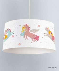 لوستر اتاق دخترانه طرح اسب تک شاخ یونی کورن مدل Dream City