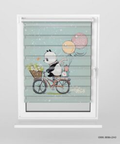 پرده زبرا اتاق کودک پسرانه طرح پاندا مدل Cute Panda