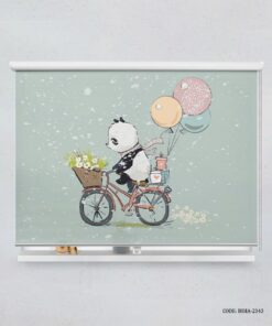 پرده شید کودک پسرانه طرح پاندا مدل Cute Panda