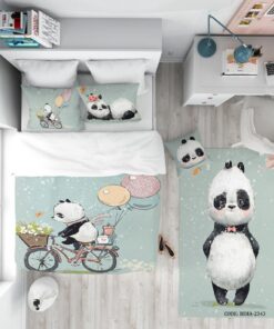 روتختی کودک پسرانه 4 تکه طرح پاندا مدل Cute Panda