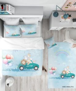 روتختی کودک پسرانه 4 تکه پسرانه مدل فولکس آبی