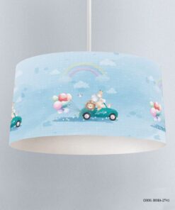 لوستر اتاق کودک پسرانه مدل فولکس آبی