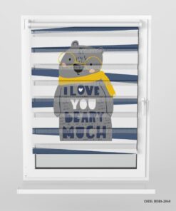 پرده زبرا تاق کودک پسرانه طرح خرس مدل Beary Much