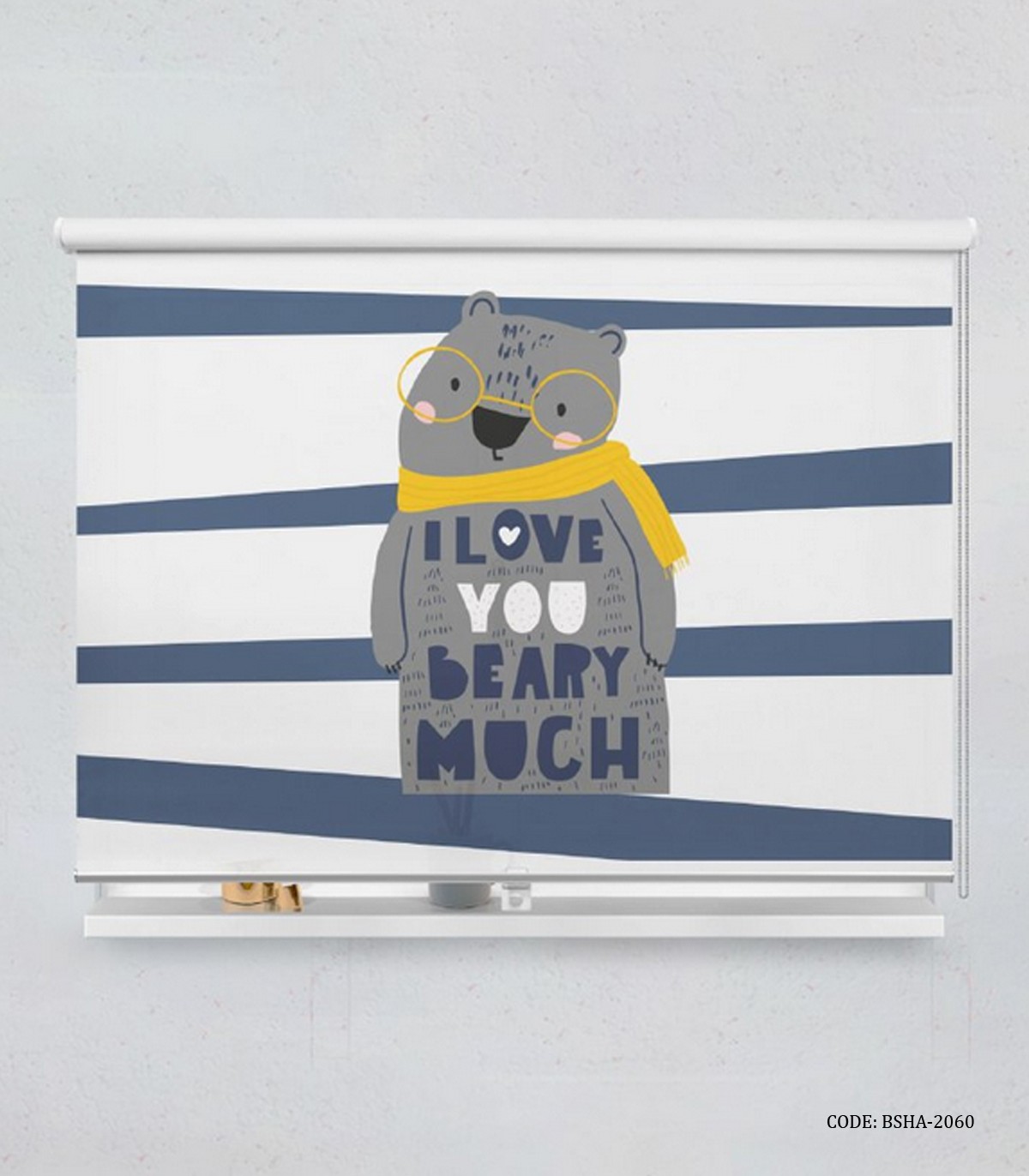 شید اتاق کودک پسرانه طرح خرس مدل Beary Much