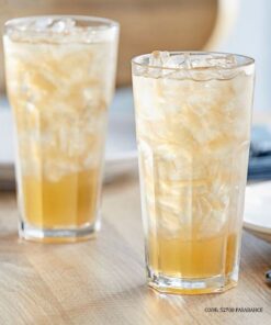 لیوان بلند شیشه ای ترک پاشا باغچه پک 12 عددی مدل کازابلانکا