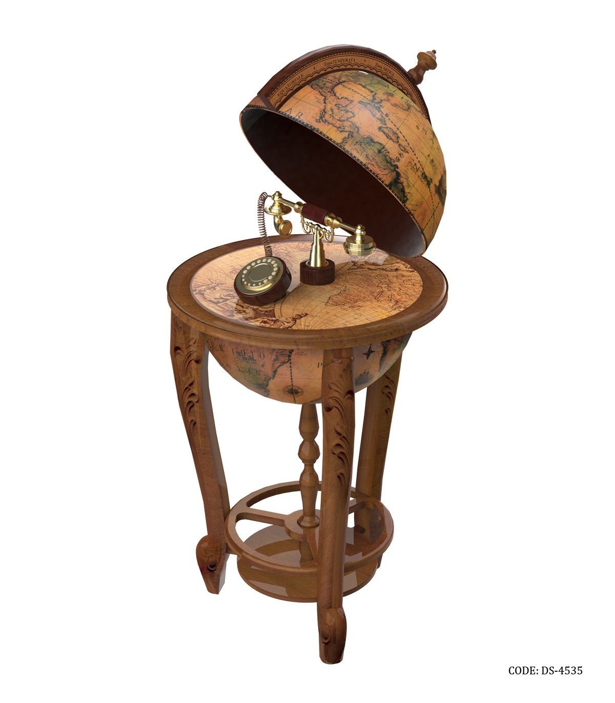 تلفن لوکس چوبی کره زمین شوبرت مدل 4535