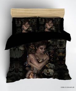 روتختی مشکی طرح زن مدل Love At First Sight