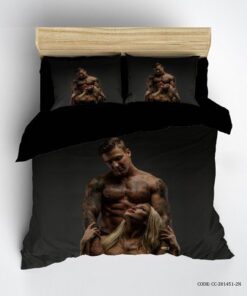 سرویس روتختی مشکی با طرح زن مدل Lonely Woman