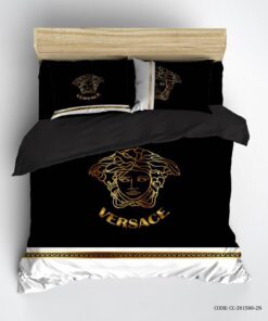 روتختی جدید VERSACE زمینه مشکی سفید و طرح طلایی