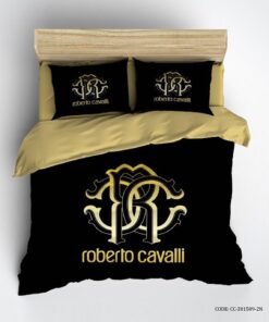 روتختی لوکس مشکی طلایی طرح roberto cavalli