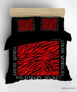 سرویس روتختی مشکی قرمز VICTORIA SECRET