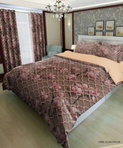 لحاف روتختی دو نفره و یک نفره طرح گل دار المینا