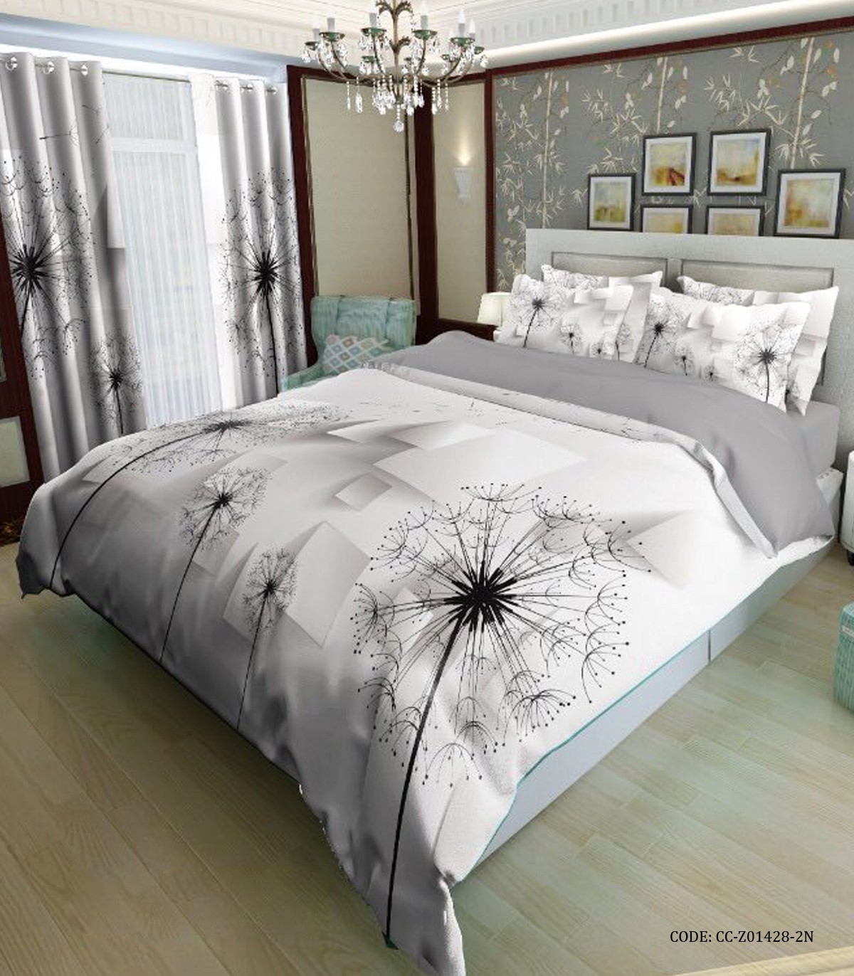 روتختی شیک لحاف دوخت دار طرح قاصدک