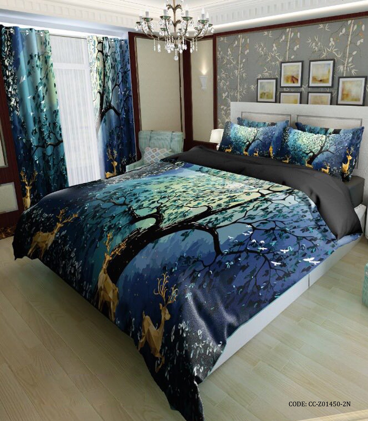 سرویس لحاف روتختی دو نفره و یک نفره مدل شب زمستانی