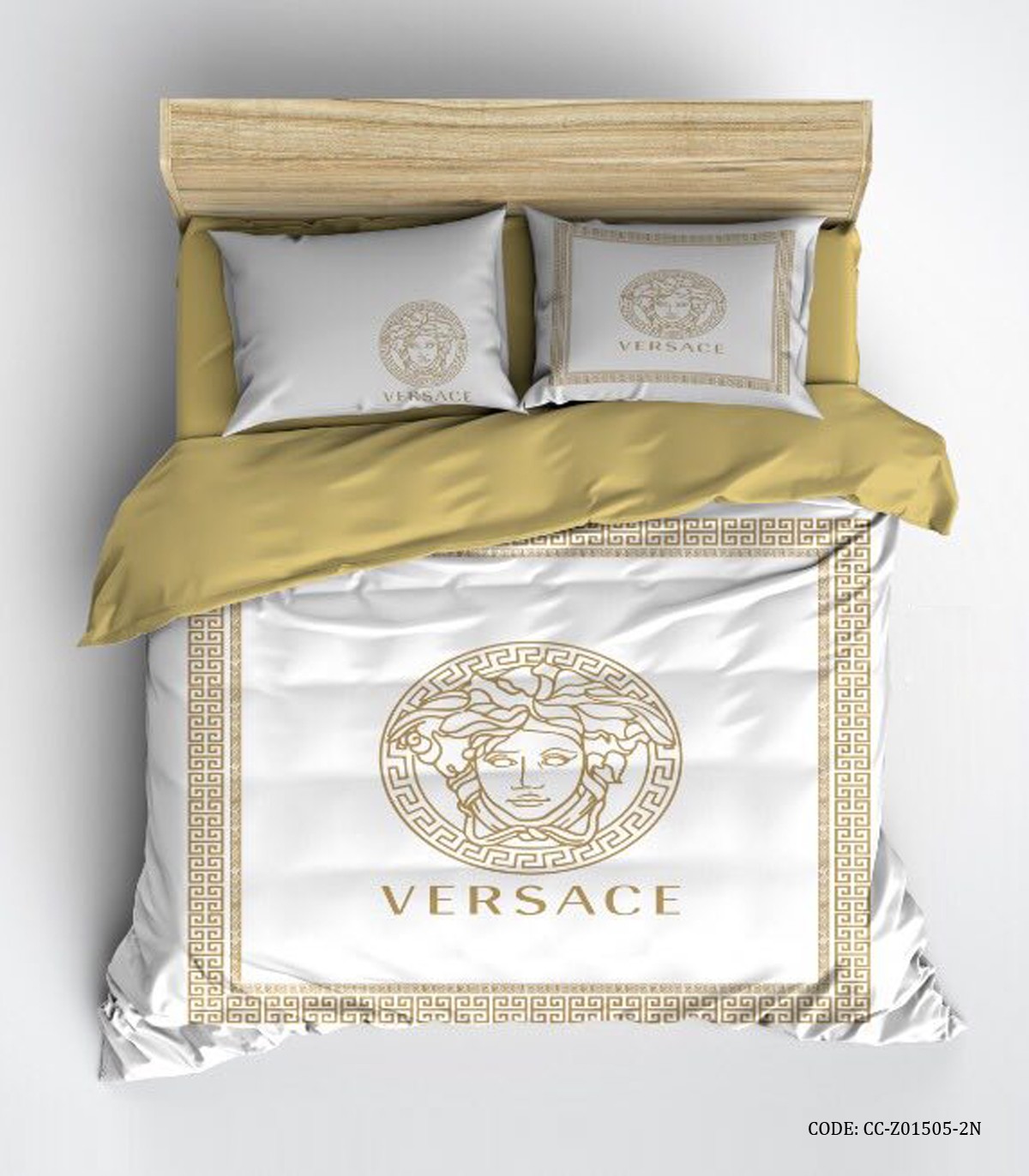 روتختی اسپرت سفید طلایی طرح ورساچه