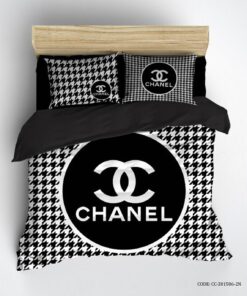 روتختی اسپرت چهارخونه سفید مشکی طرح CHANEL