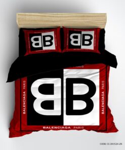 روتختی اسپرت پسرانه بزرگسال یک نفره و دو نفره مشکی قرمز طرح BALECIAGA PARIS