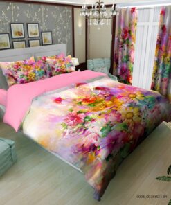 سرویس روتختی لحاف دوخت دار طرح گل مدل پریسان