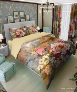 سرویس روتختی دو نفره و یک نفره طرح گل مدل دلرفین