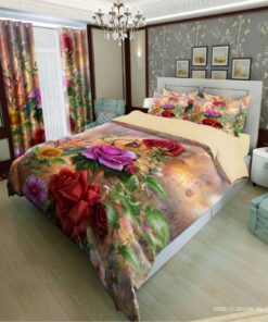 سرویس روتختی دو نفره و یک نفره طرح گل مدل سارال