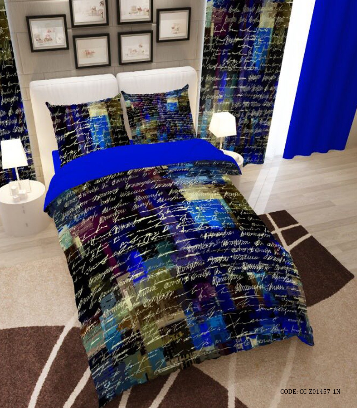 سرویس لحاف روتختی پسرانه طرح متن انگلیسی مدل Text Message