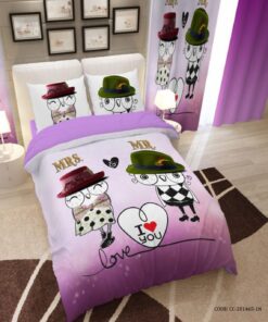 روتختی دخترانه طرح مرد و زن مدل I Love You