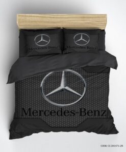 سرویس لحاف روتختی پسرانه مشکی طرح آرم بنز