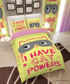 روتختی کودک دخترانه لیمویی با طرح گربه مدل Cat Powers