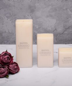 شمع مکعبی 7 سانتی گژک مجموعه سه عددی