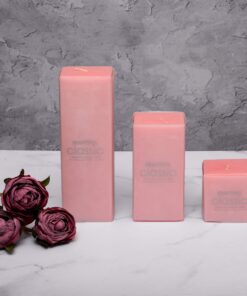 شمع مکعبی 7 سانتی گژک مجموعه سه عددی