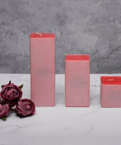 شمع مکعبی 7 سانتی گژک مجموعه سه عددی