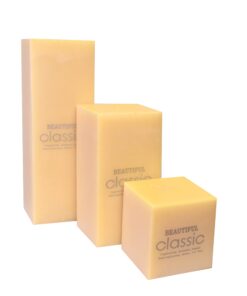 شمع مکعبی 7 سانتی گژک مجموعه سه عددی