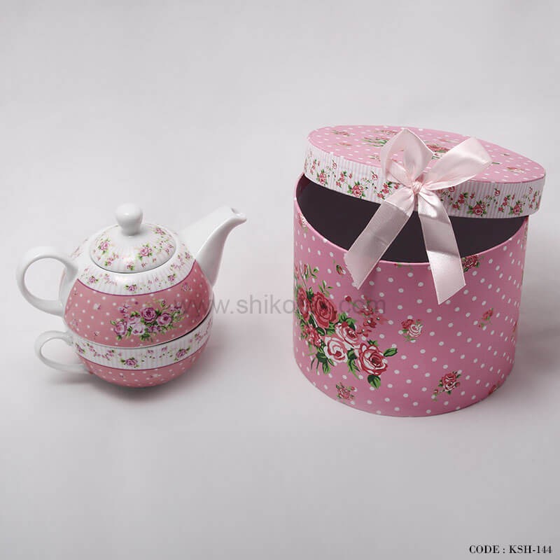 ست چای خوری یک نفره آنجل صورتی