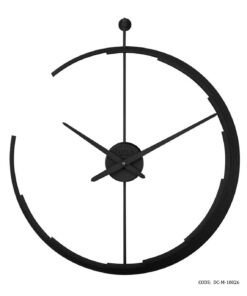 ساعت دیواری مدرن فلزی لوتوس مدل KARL مشکی