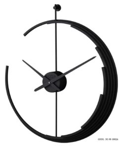 ساعت دیواری مدرن فلزی لوتوس مدل KARL مشکی