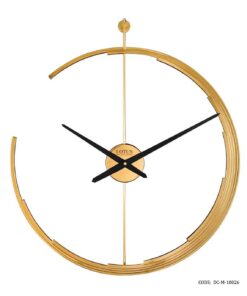 ساعت دیواری مدرن فلزی لوتوس مدل KARL طلایی